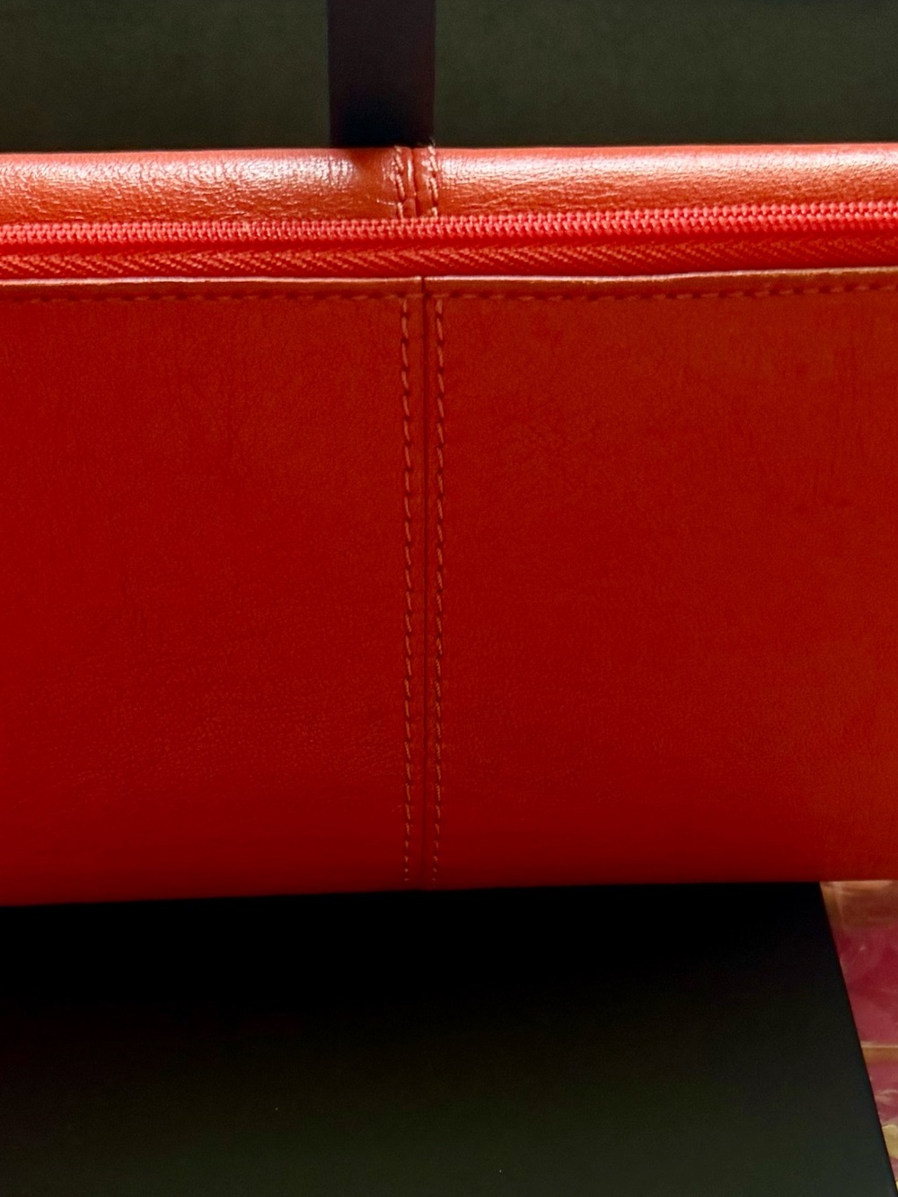 Coach Red Leather Wristlet Clutch - Picture 2 of 5